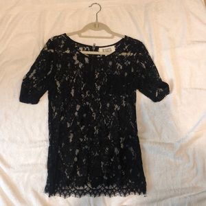 Black lace top